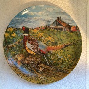 1986 THE PHEASANT Collector Plate Upland Birds of North America Wayne Anderson